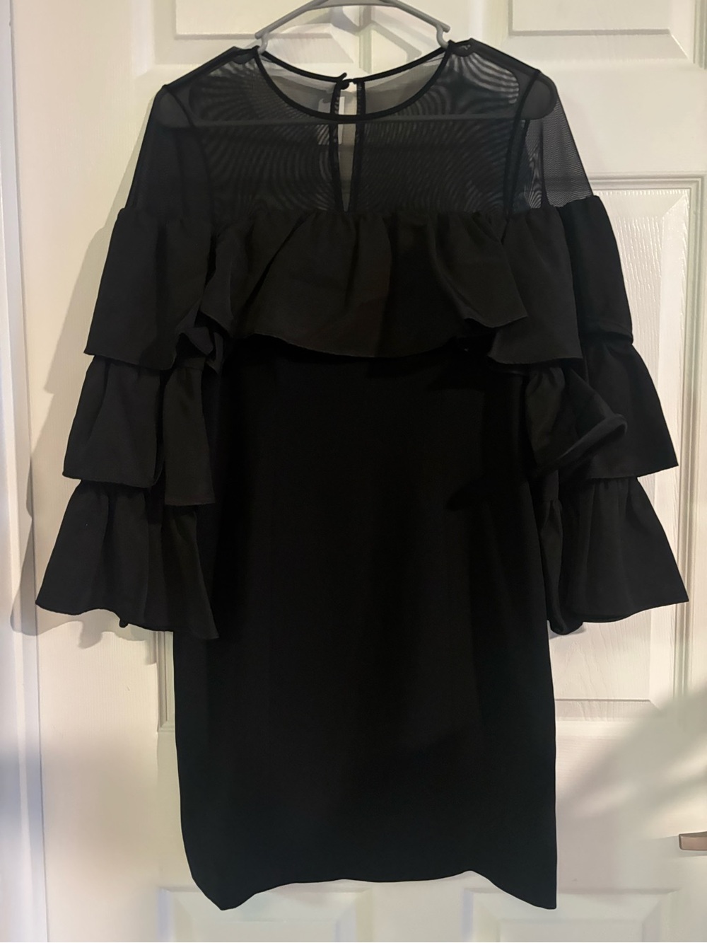 NWT CINQ A SEPT VALENTINA DRESS Black Size 6 - Picture 8 of 8
